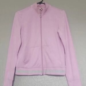 Vintage Juicy Light PInk Terry Full Zip Hoodie